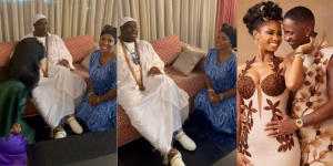 Actress Iyabo Ojo and her daughter Priscilla Ojo visit the Ooni of Ife to officially invite him to her wedding (Watch) - 1